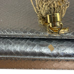 Yves Saint Laurent Metallic Silver Leather Kate Small Tassel Shoulder Bag