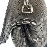 Bottega Veneta Black Intrecciato Shoulder Bag
