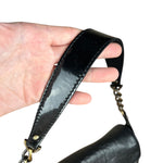 Fendi B Biz Black Leather Shoulder Bag