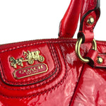 Coach Red Patent Leather Two-Way Bag