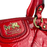Coach Red Patent Leather Two-Way Bag