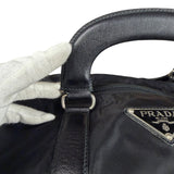 Prada Black Nylon Saffiano Travel Bag
