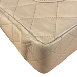 Chanel Beige Quilted CC Vintage Double Flap Bag 90s