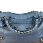 Balenciaga Light Blue Arena Leather Classic Le City