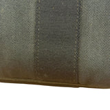 Hermes Black Canvas Leather Valparaiso Handbag