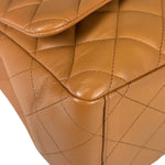 Chanel Caramel Brown Quilted Lambskin Large Shoulder Bag 2009