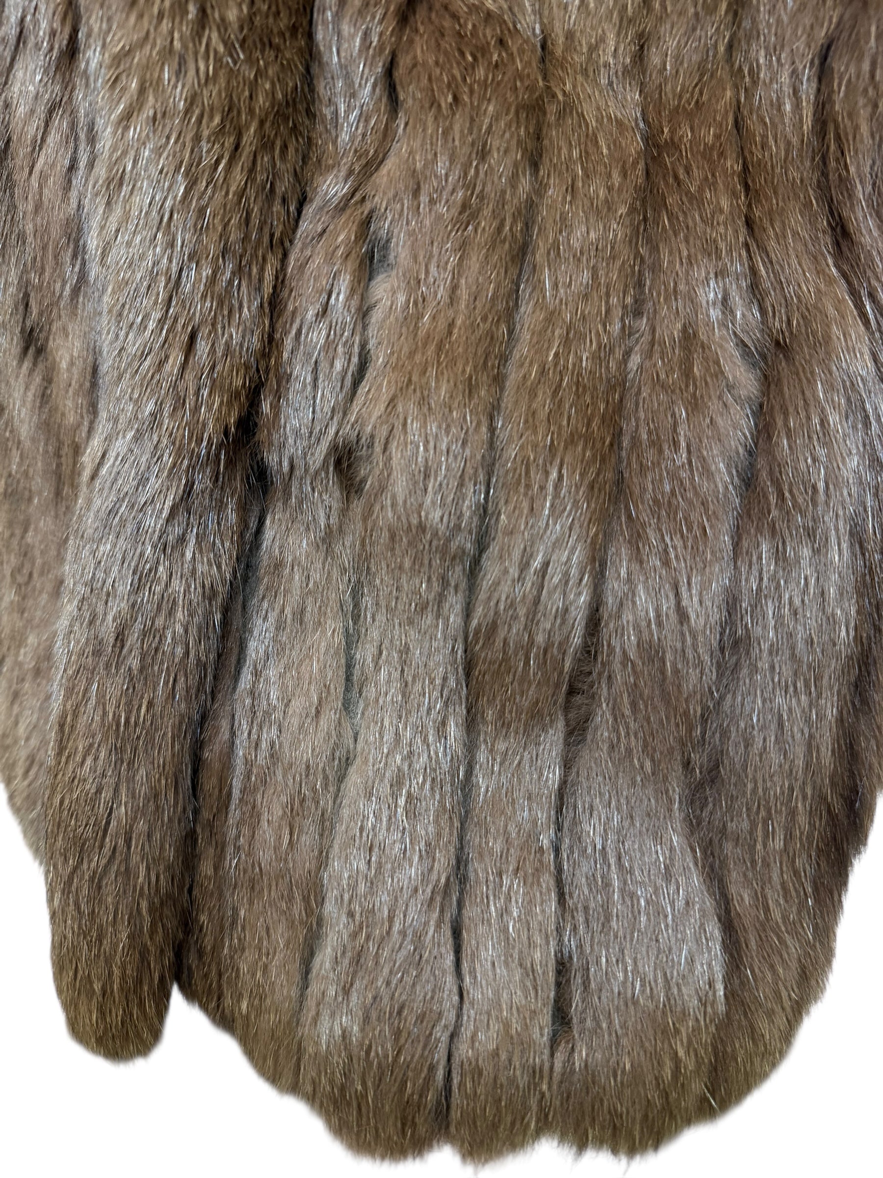 Malvoisie Vintage Brown Fur Coat