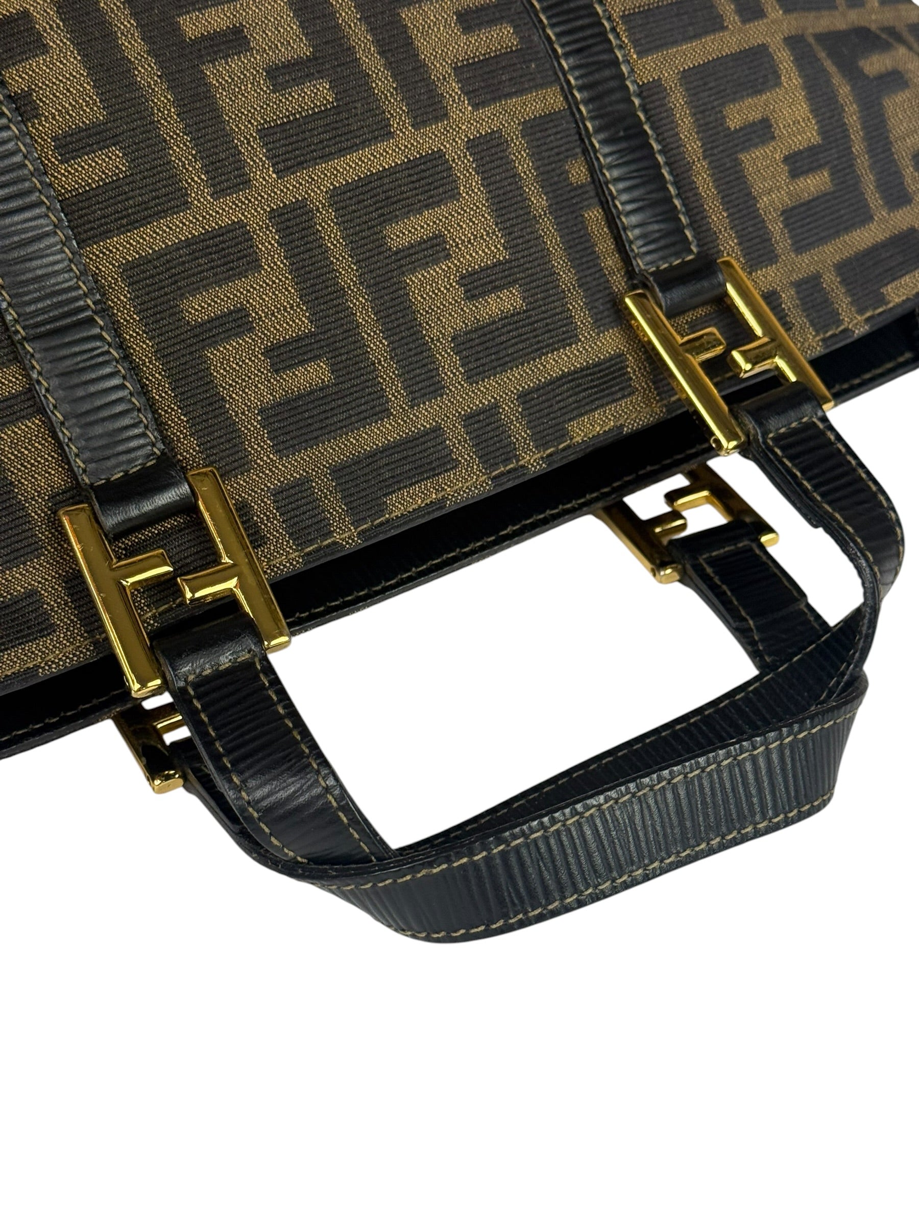 Fendi FF Vintage Zucca Print Top Handle Tote
