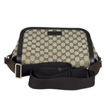 Gucci GG Canvas Print Flap Messenger Bag