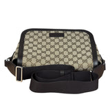Gucci GG Canvas Print Flap Messenger Bag