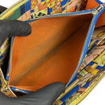 Hermes Yellow Leather Silk'In Classique Long Wallet