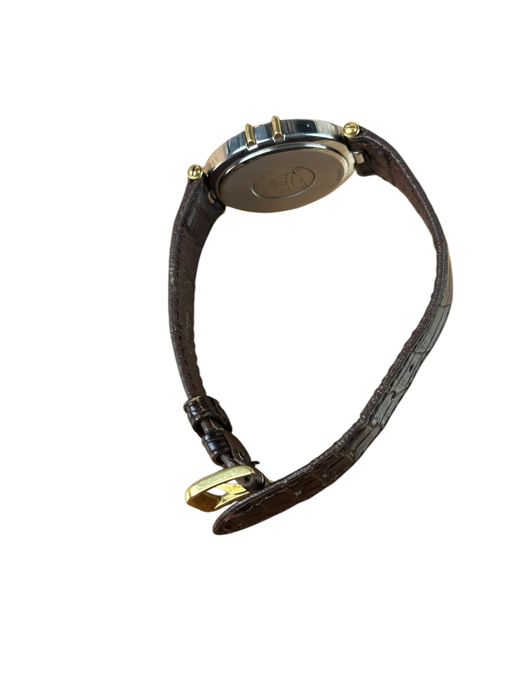 Omega Constellation Champagne Dial Brown Leather Strap
