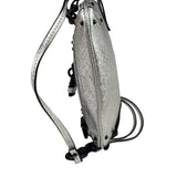 Chloe Metallic Silver Leather Paddington Pochette