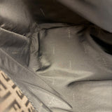 Fendi Brown Leather Trim FF Zucca Tote Bag