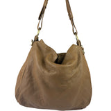 Gucci Tan Brown Leather Wave Hobo Bag