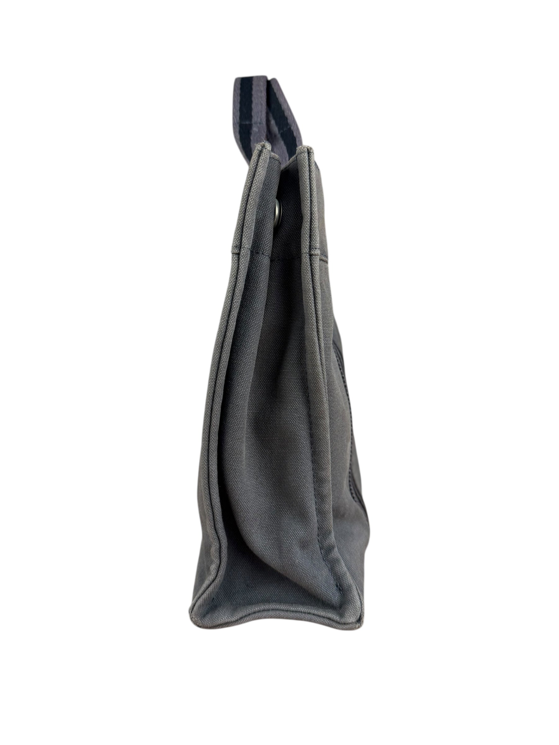 Hermes Grey Canvas Fourre Tout PM