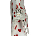 Balenciaga White Leather Hourglass Heart Nano Two-Way Bag