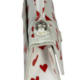 Balenciaga White Leather Hourglass Heart Nano Two-Way Bag
