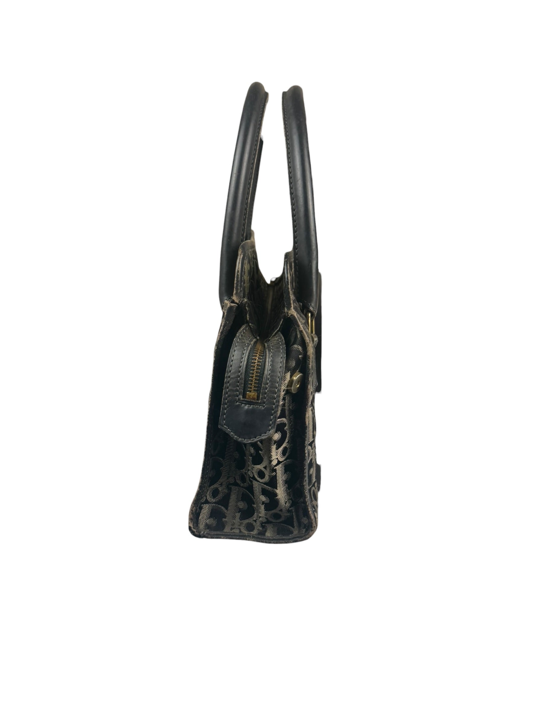 Christian Dior Black/Grey Trotter Handbag