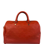 Louis Vuitton Orange Monogram Empreinte Speedy Bandouliere 30