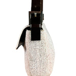 Fendi Pelle Rosa Beaded Baguette