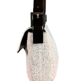 Fendi Pelle Rosa Beaded Baguette