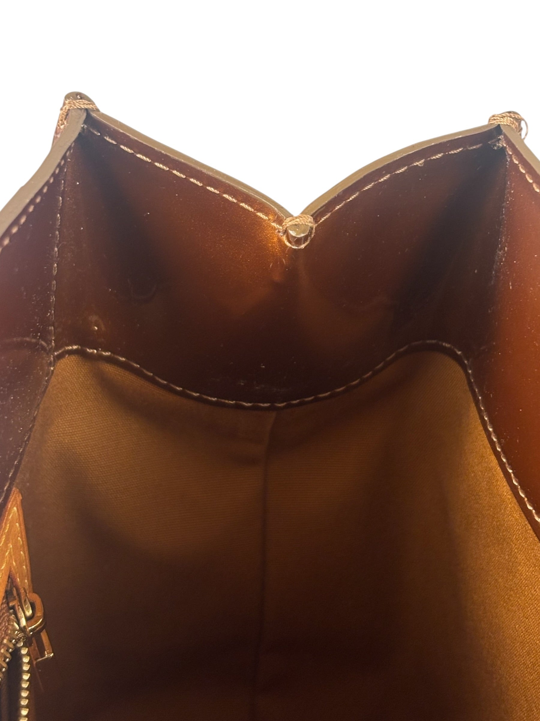 Louis Vuitton Monogram Bronze Vernis Reade PM
