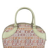 Burberry Blue Label Pink Multi Logo Bowler Bag