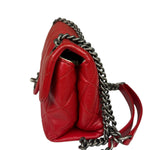 Chanel Striking Red Quilted Rocks Small Flap Bag 2014