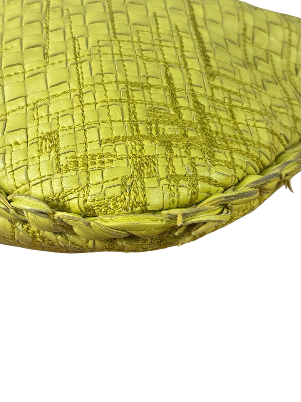 Bottega Veneta Yellow Intrecciato Hobo Bag