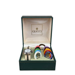 Gucci Stainless Steel Interchangeable Bezel Watch