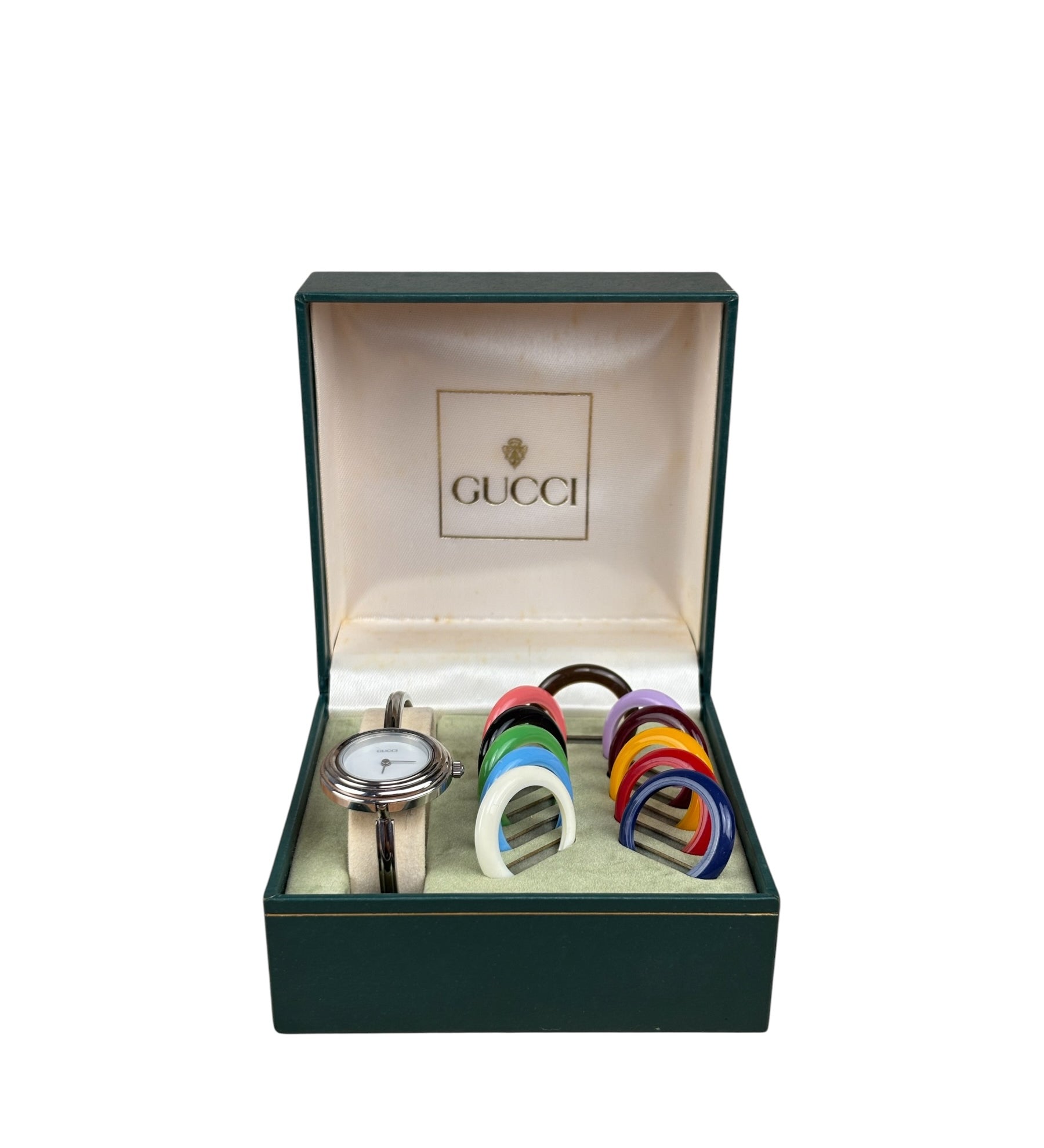 Gucci Stainless Steel Interchangeable Bezel Watch