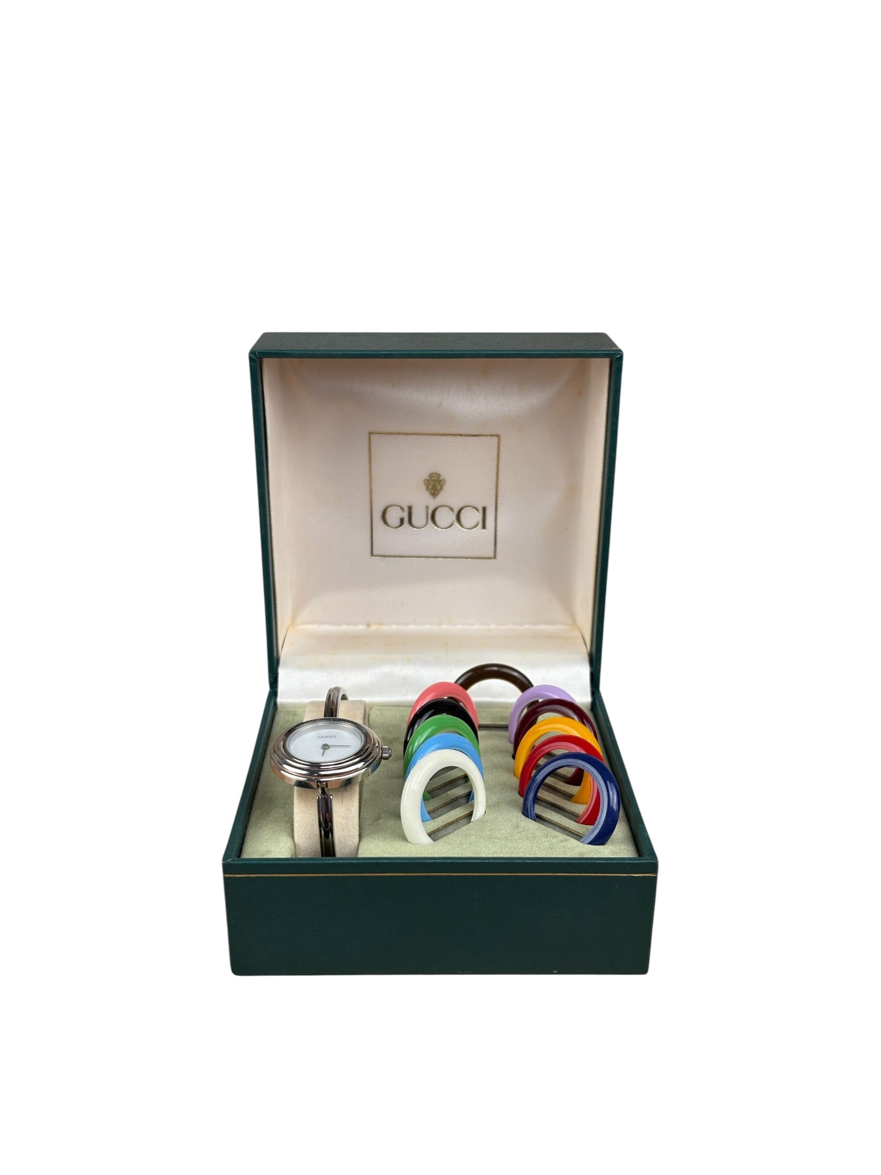 Gucci Stainless Steel Interchangeable Bezel Watch