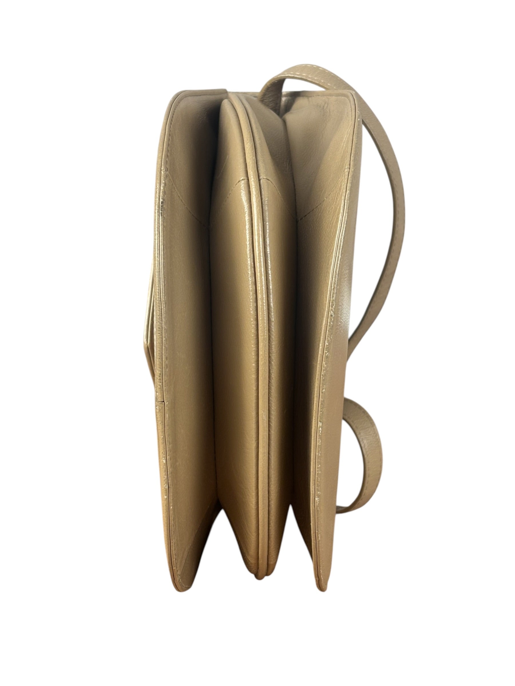 Yves Saint Laurent Vintage Beige Lizard Shoulder Bag