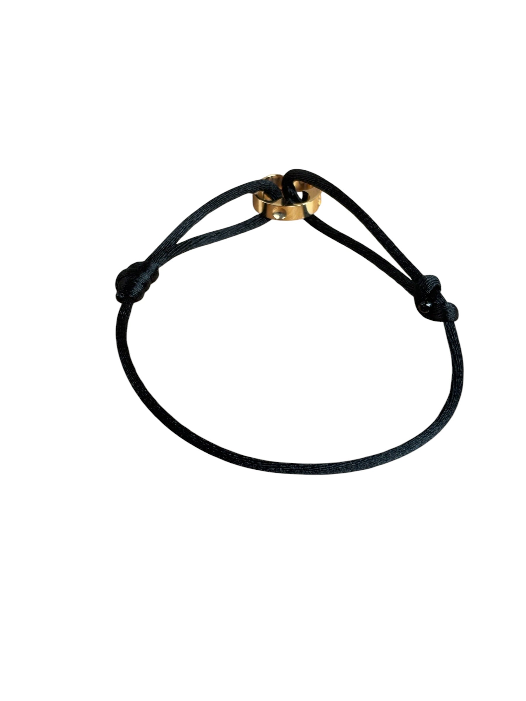 Louis Vuitton Black Empriente Cord Bracelet