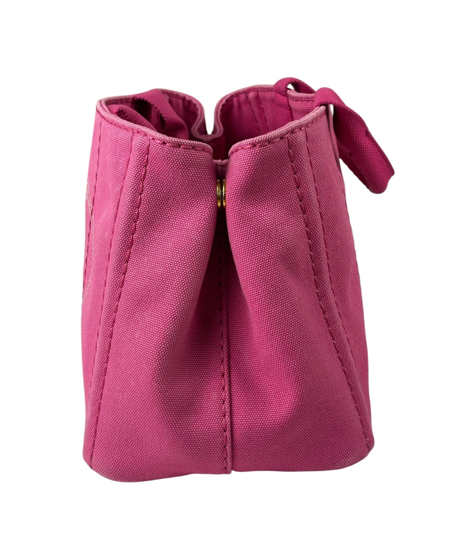 Prada Pink M Canapa Canvas Tote
