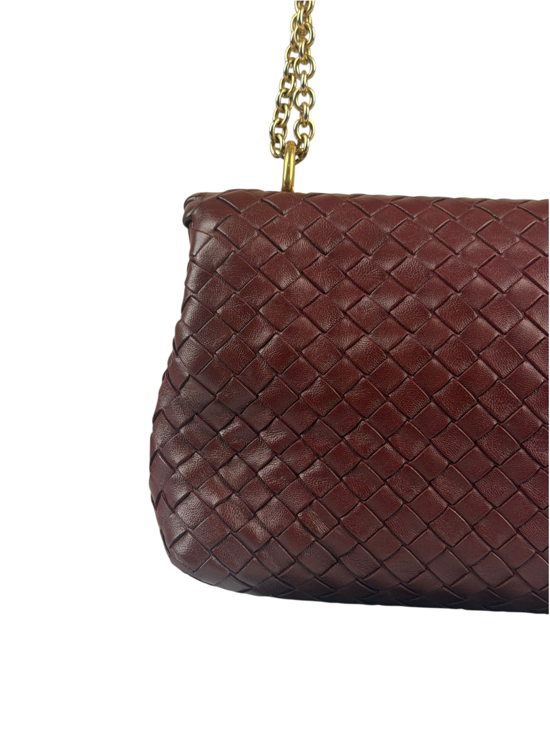 Bottega Veneta Vintage Burgundy Olimpia Shoulder Bag