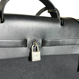 Hermes Black Toile Herbag 39 Handbag
