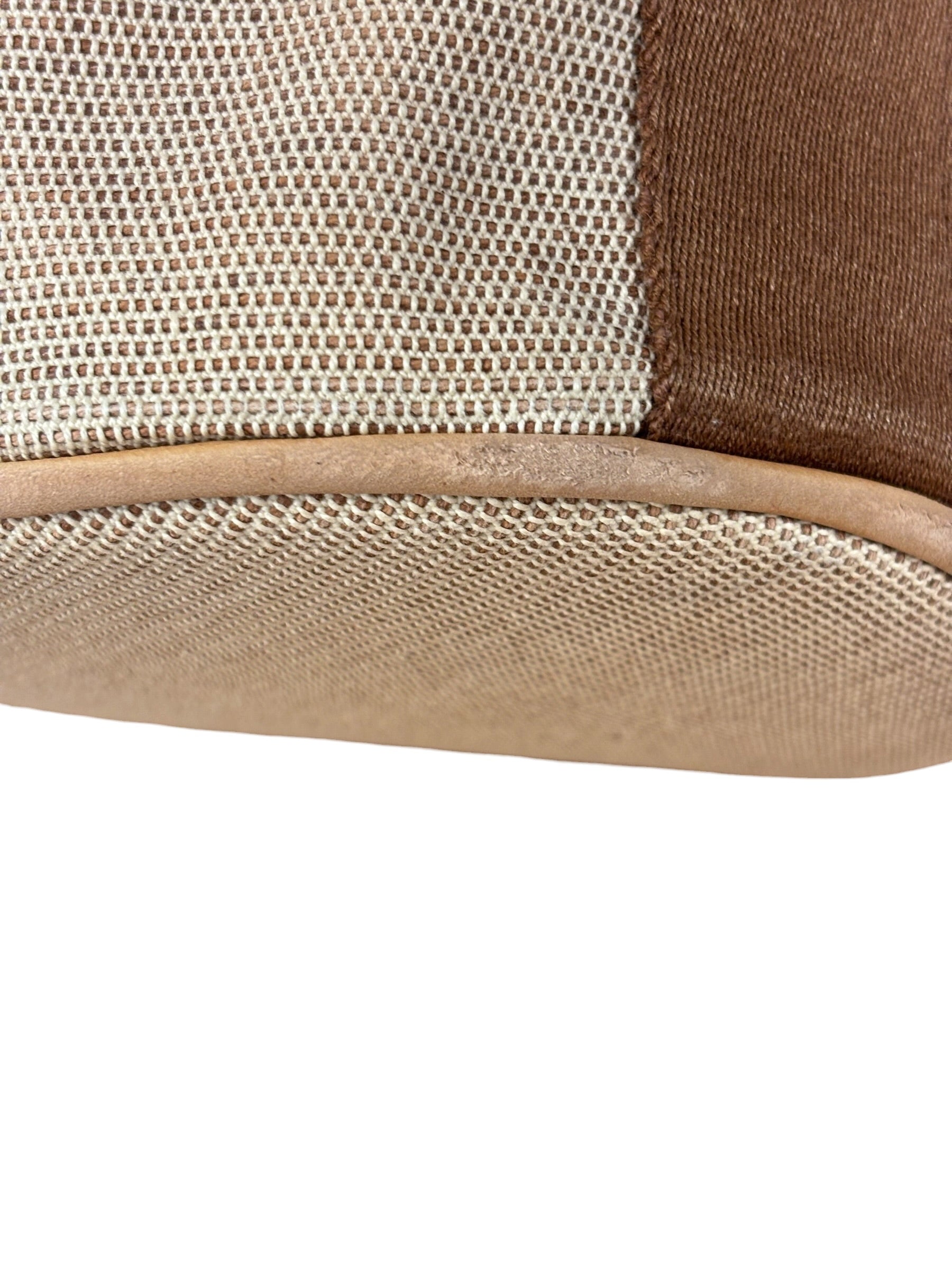 Hermes Vintage Brown Toile Saxo PM