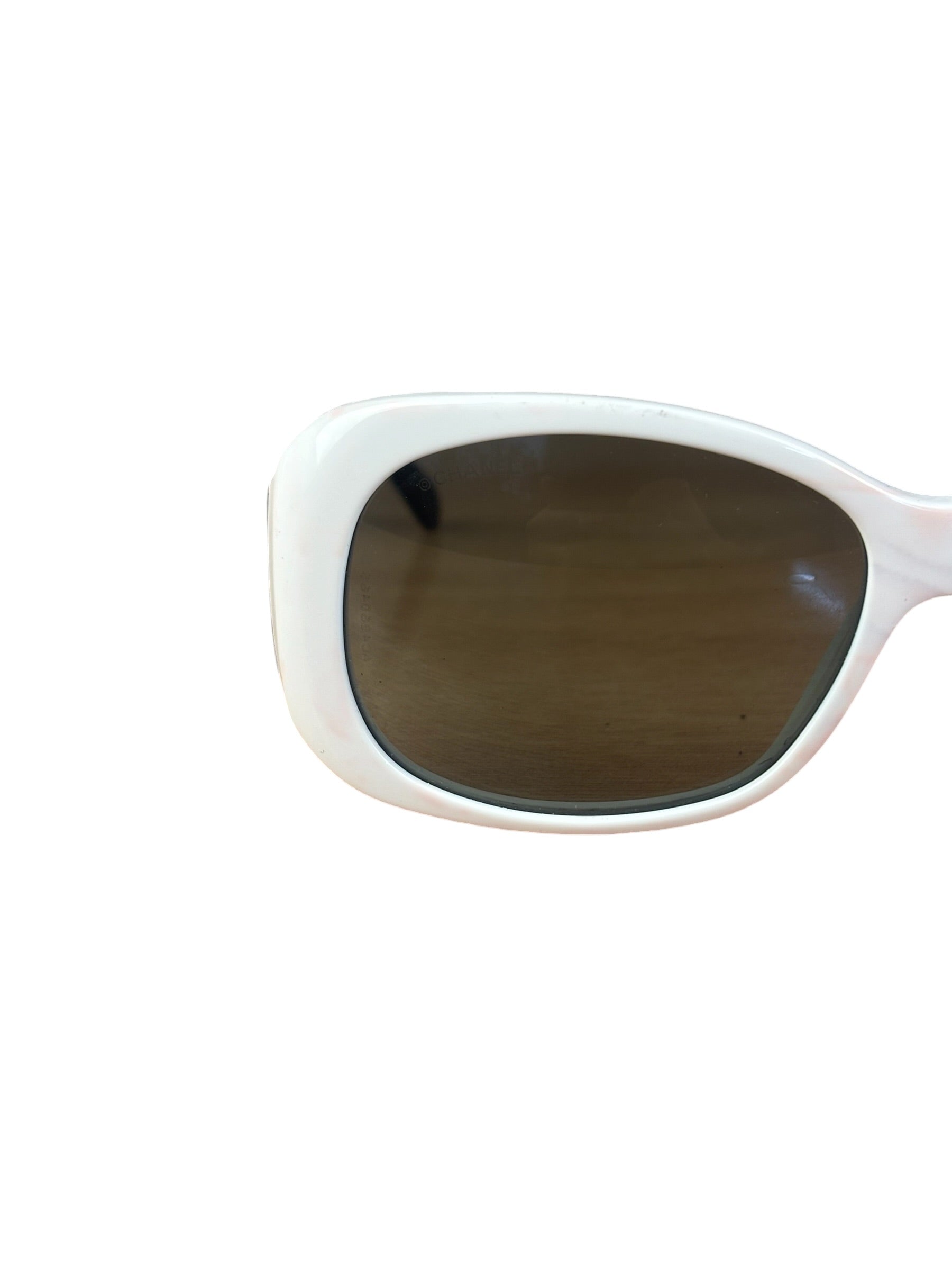 Chanel Vintage Black/White No. 5 Sunglasses