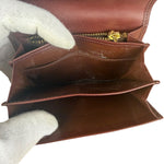Yves Saint Laurent Red Leather Belle De Jour Flap Wallet