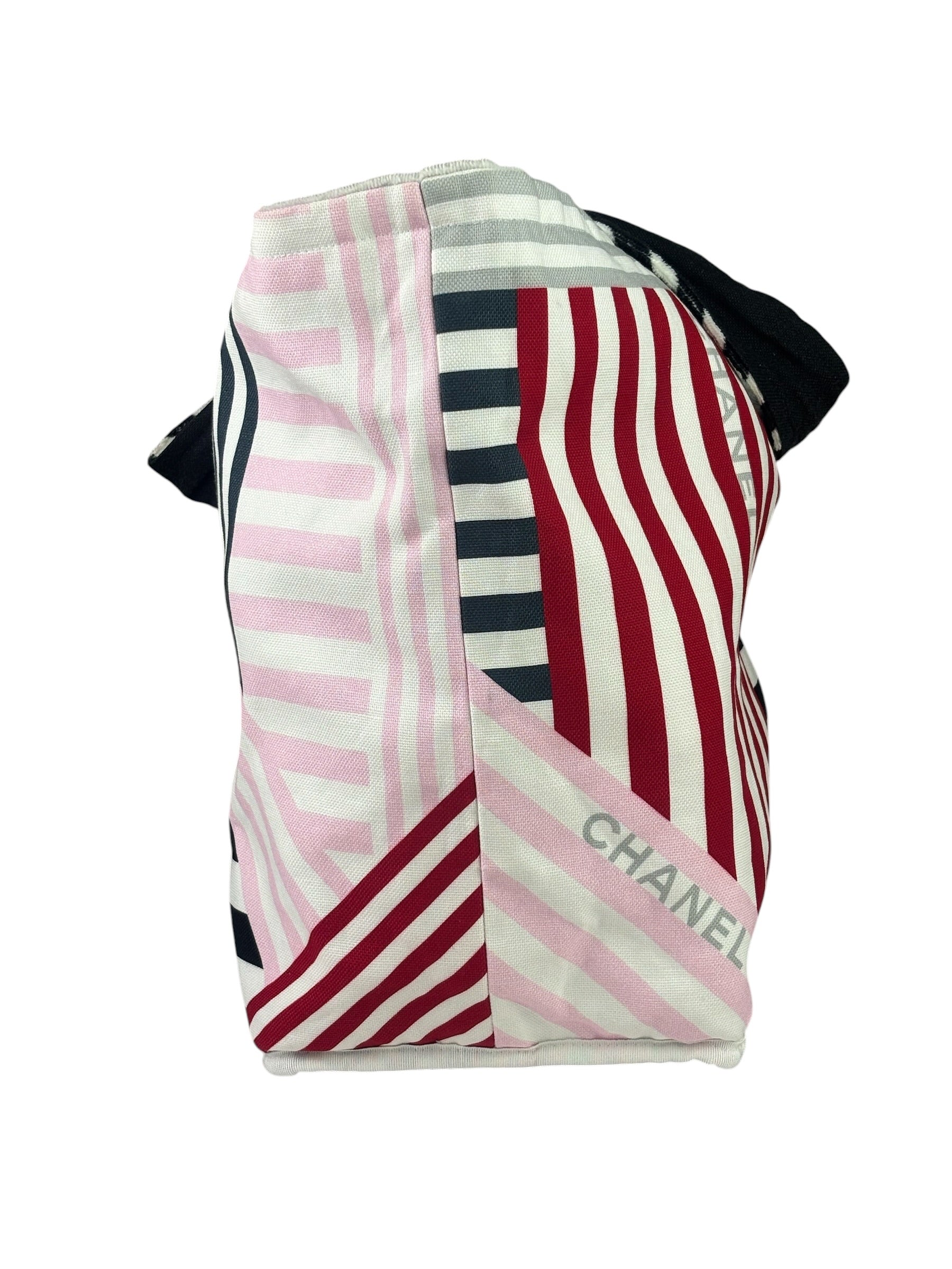 Chanel Colorblock La Pausa Reversible Beach Tote Cruise 2019