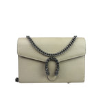 Gucci Beige Leather Dionysus Wallet On Chain