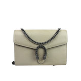 Gucci Beige Leather Dionysus Wallet On Chain