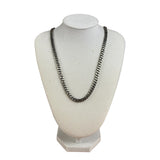 24 Inch .925 Sterling Sliver Thin Cuban Necklace