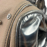 Chloe Beige/Silver Patent Leather Paddington Handbag