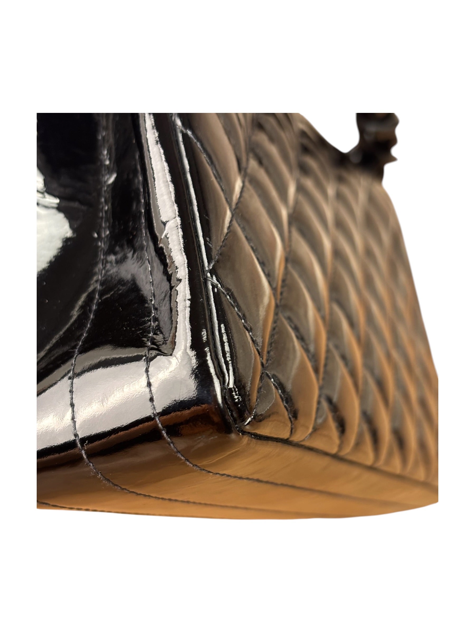 Chanel Vintage Black Quilted Leather Flap Bag 1996
