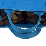 Prada Vintage Blue Canapa Canvas Tote