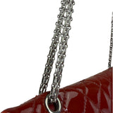Chanel Red Patent  Quilted Double 2.55 Flap 2009