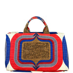 Prada Cabas Printed Canapa Tote